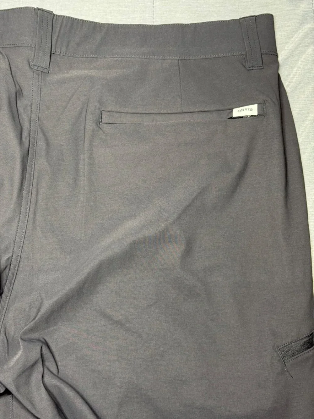 Orvis Trek Pant Mens 40x30 Forged Iron Eco Water-Repellent Stretch Nylon Spandex